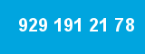 929 191 21 78 929 191 21 78